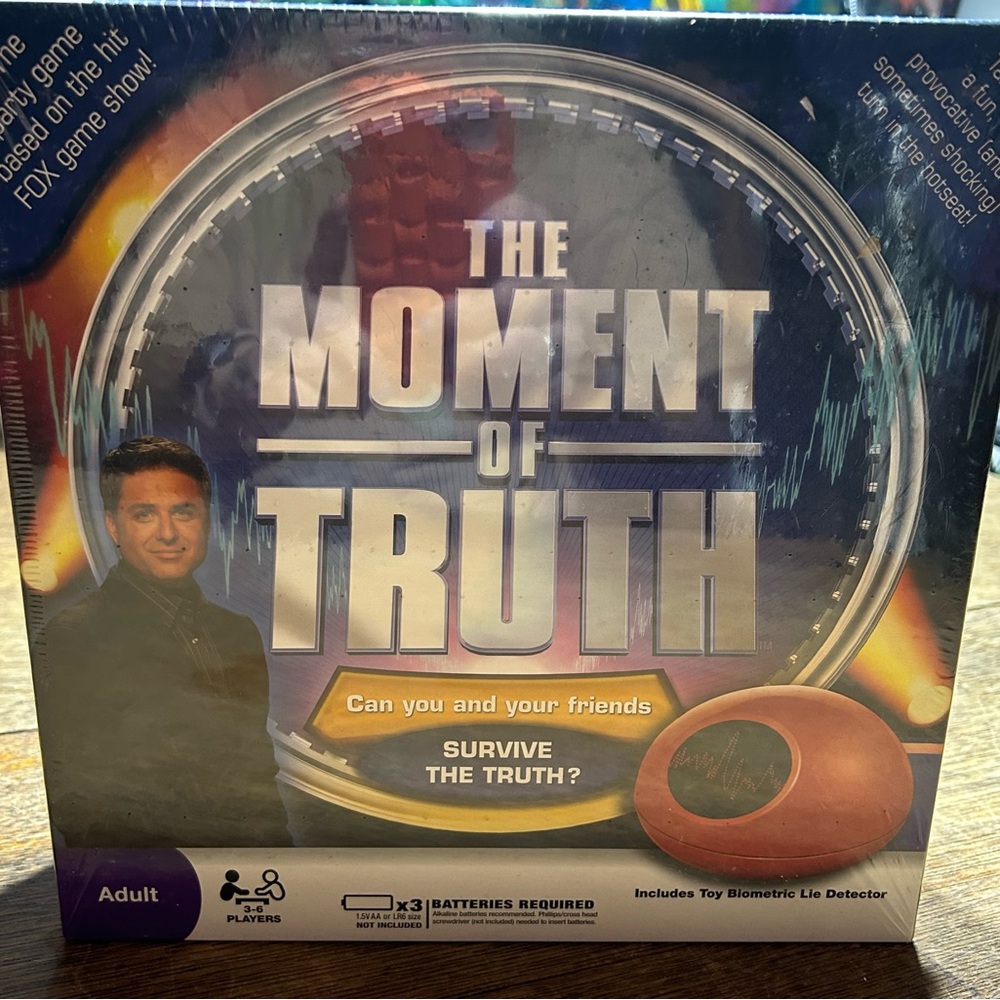 The Moment of Truth Game with Lie Detector - Blue and Orange